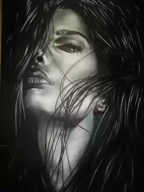 Free download Woman Graffitti Alley -  free illustration to be edited with GIMP free online image editor