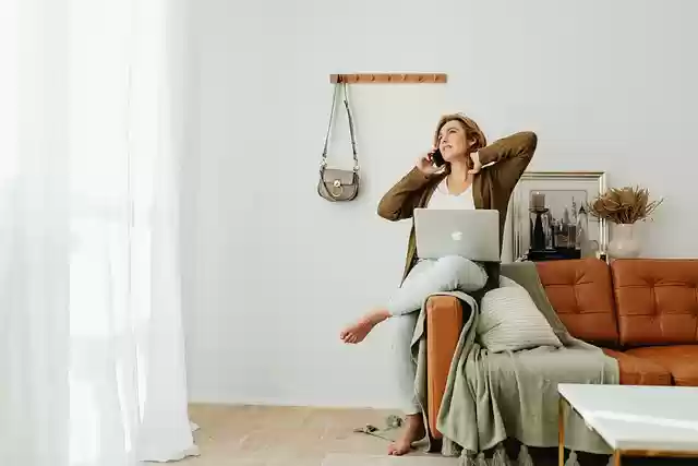 Free download woman indoors laptop macbook free picture to be edited with GIMP free online image editor