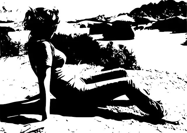 Free download Woman Pose Landscape - Free vector graphic on Pixabay free illustration to be edited with GIMP free online image editor