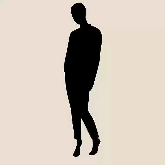 Free download Woman Stand Shadow -  free illustration to be edited with GIMP free online image editor