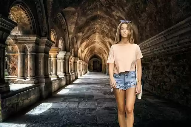 Free download woman teenager monastery vault free picture to be edited with GIMP free online image editor