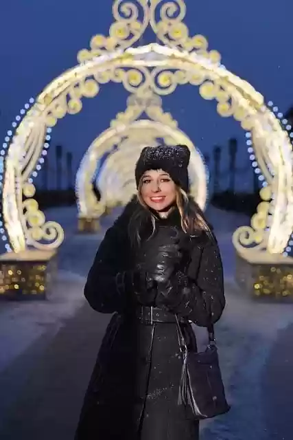Free download woman winter clothes hat snow free picture to be edited with GIMP free online image editor