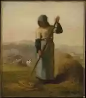 Free download Woman with a Rake free photo or picture to be edited with GIMP online image editor