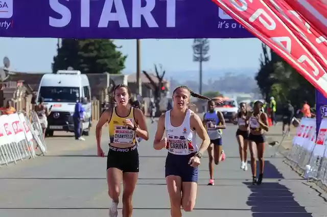 Free download women running athlete sport free picture to be edited with GIMP free online image editor