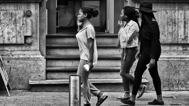 Free download women walking sidewalk city urban free picture to be edited with GIMP free online image editor