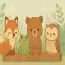 Woodland Log Buddies  screen for extension Chrome web store in OffiDocs Chromium