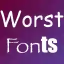 Worst Fonts  screen for extension Chrome web store in OffiDocs Chromium