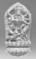 Free download Wrathful Eight-Armed Goddess Slaying a Demon with the Help of Garuda free photo or picture to be edited with GIMP online image editor