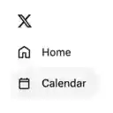 X Calendar Extension  screen for extension Chrome web store in OffiDocs Chromium