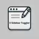 X Sidebar Toggler  screen for extension Chrome web store in OffiDocs Chromium X Sidebar Toggler  screen for extension Chrome web store in OffiDocs Chromium