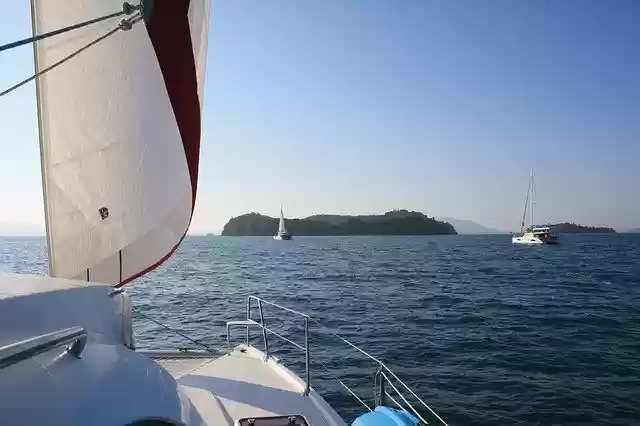 Free download Yacht Catamaran Sail Sailing -  free photo or picture to be edited with GIMP online image editor