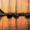 Yachts on a Harbour during Sunset  screen for extension Chrome web store in OffiDocs Chromium