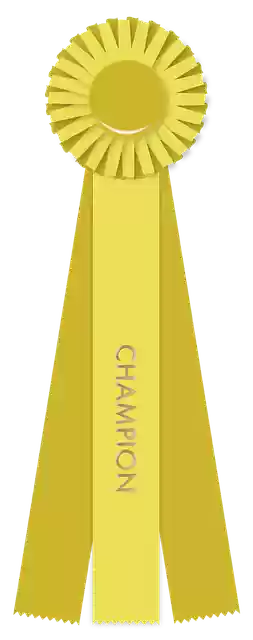 Free download Yellow Ribbon Champion Winner -  free illustration to be edited with GIMP free online image editor