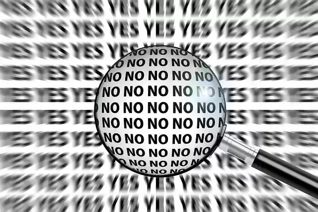 Free download yes no magnifying glass opportunity free picture to be edited with GIMP free online image editor