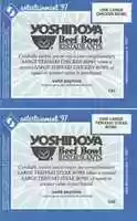 Free download Yoshinoya coupon from 1997 free photo or picture to be edited with GIMP online image editor