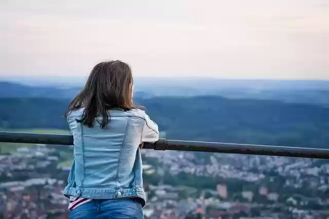 Free download Young Woman Look In The Distant -  free photo or picture to be edited with GIMP online image editor