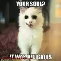 Free download Your soul? It was delicious - image macro free photo or picture to be edited with GIMP online image editor