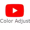 Ekran regulacji kolorów YouTube dla rozszerzenia sklepu internetowego Chrome w OffiDocs Chromium