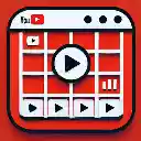 YouTube Grid Subscriptions  screen for extension Chrome web store in OffiDocs Chromium