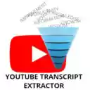 YouTube Transcript Extractor  screen for extension Chrome web store in OffiDocs Chromium