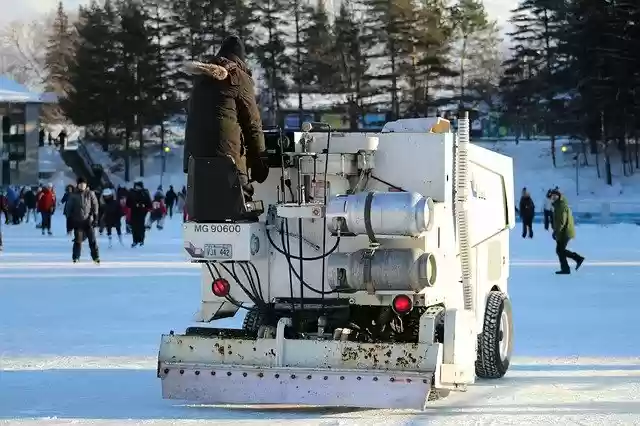 Free download Zamboni Winter Ice -  free free photo or picture to be edited with GIMP online image editor