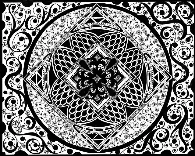 Free download Zentangle Pictures Black And White -  free illustration to be edited with GIMP free online image editor