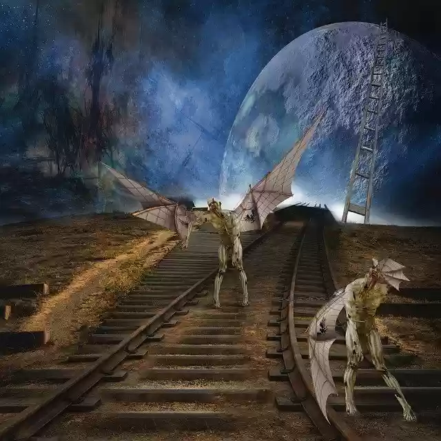 Free download Zombie Rails Down -  free illustration to be edited with GIMP free online image editor